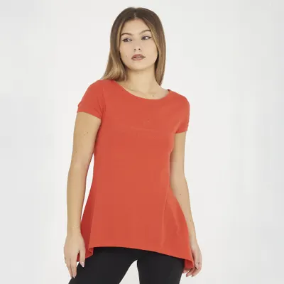 Tricou de gimnastică Callisto femei corai 95% bumbac 5% elastan
