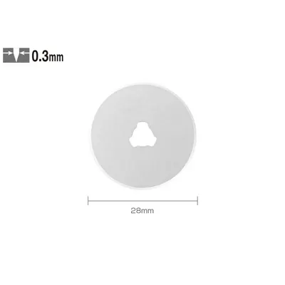 Set RB28-2 - lame japoneze rotunde de 28 mm. 2 bucati. Olfa