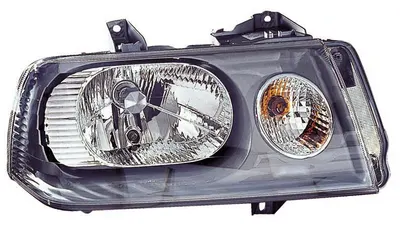 Far fata Stanga (H4/PY21W/W5W, electric, fara motoras, culoare insert: cromat/negru, culoare semnalizator: transparent) potrivit CITROEN JUMPY I