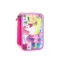 Penar echipat 3 fermoare, 65 piese, Daco Unicorns PE3021E
