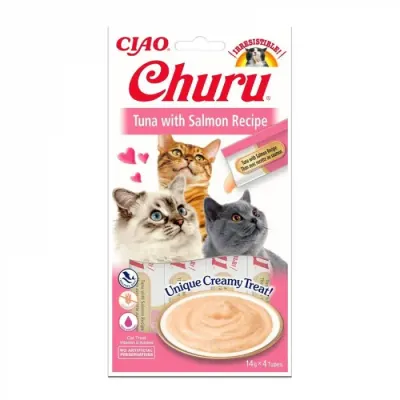 Recompense pentru pisici Churu cu ton somon 4 buc x 14 gr