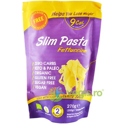 Fettucini din Faina de Konjac fara Gluten Ecologice/Bio 270g