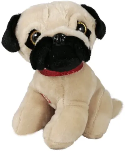 Jucărie de pluș Amek Toys - Câine pug cu sunet, 20 cm
