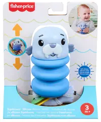 Zornăitoare din silicon Fisher Price - Squishseas, asortiment