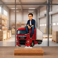 Caricatura Sofer de tir - Statueta Personalizata tip Trofeu