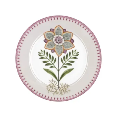 Farfurie din porțelan, Pip Studio, White, 21cm, colecția Lily&Lotus