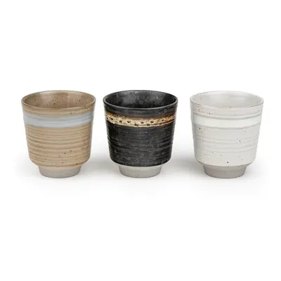 Cești 3 buc. din ceramică 200 ml Jari – Bredemeijer