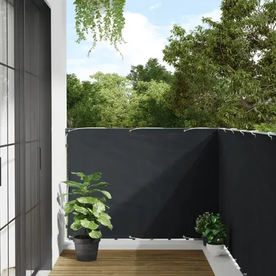Gossi paravan de balcon, antracit, 600x120 cm, pvc