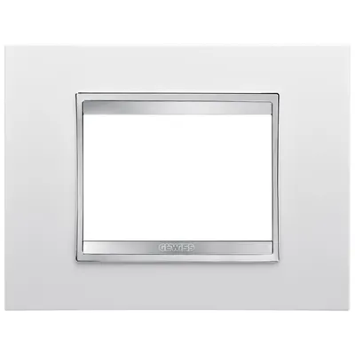 Rama ornament 3 module Gewiss Chorux Lux GW16203TB, alb