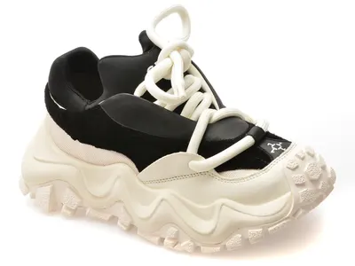 Pantofi sport GRYXX negri, 6710, din material textil si piele naturala