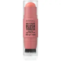 Rimmel Multi-Tasker Blush'N'brush blush stick cu pensulă culoare 100 Cotton Candy 8 g