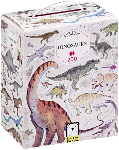 Puzzle pentru copii Banana Panda din 200 de piese - Dinozauri