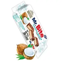 Napolitana glazura ciocolata si crema de cocos Mr Bite 38g Engros