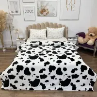 Patura Super Soft Cocolino, 200x230 cm – Rasfat absolut in zilele reci, Alb, Negru, pete