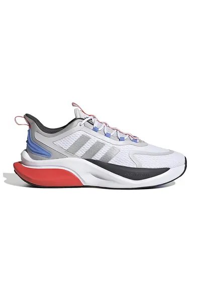Pantofi sport cu insertii de plasa AlphaBounce+ - Alb/Albastru lavanda/Argintiu