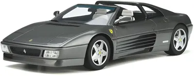 Model de colecție GT Spirit Modern: Mașini - Ferrari 348 GTS (Gray) (1993)