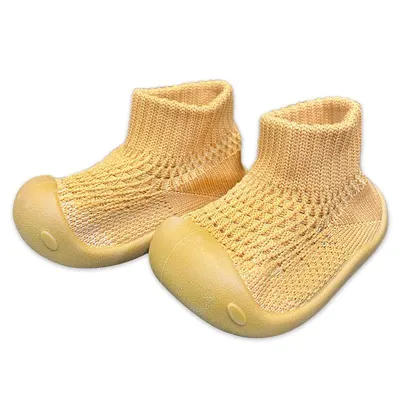Botoșei pentru bebeluși Raya Toys – Ocru, mărimea 19-20