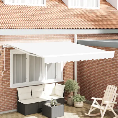 Gossi marchiza retractabila automata alba 300x250 cm, Gossi material de inlocuire pentru marchiza de 3x2.5 m alb