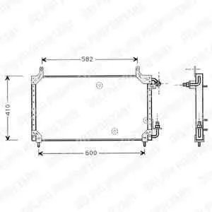 Radiator Clima Aer Conditionat DAEWOO CIELO limuzina DELPHI TSP0225413