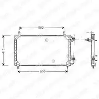 Radiator Clima Aer Conditionat DAEWOO CIELO limuzina DELPHI TSP0225413