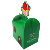Cutie pătrată Craciun - verde - Default Title