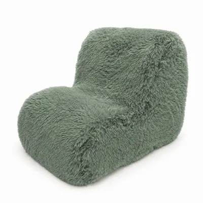 Fotoliu de copii verde salvie Mammoth – Meowbaby