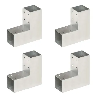 vidaXL Conectori de grindă, formă L, 4 buc, 71x71 mm, metal galvanizat