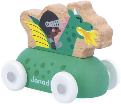 Mașinuță de lemn Janod Cross Roads - Dragon