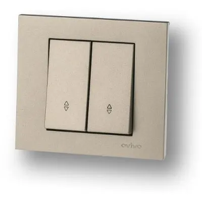 Comutator Cap Scara ST Grano Met Ovivo OV00207, 10A, 250V, titan, IP20