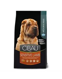 CIBAU Sensitive Lamb Medium & Maxi Hrana uscata pentru caini de talie medie sau mare, cu intolerante alimentare 12 kg + 2 kg GRATIS