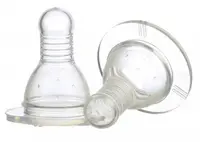 Set 2 tetina silicon 0+ Baby, 2 bucati, Minut
