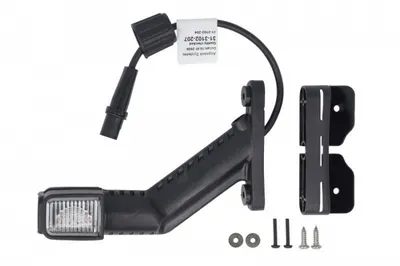 Lumina delimitare dreapta; SUPERPOINT IV, portocaliu rosu alb, LED, pe bratul lung, 12 24V