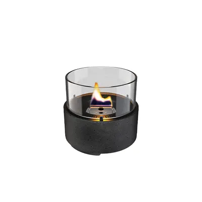 Lumanare ambientala M TENDERFLAME negru lava