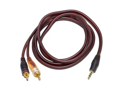 Cablu jack 3.5 stereo la 2rca tata 1.5m SILICONAT PROFESIONAL