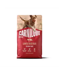 Hrană câini adulți activi CARNILOVE Active Dog Lamb and Wild Boar Adult 4 kg miel și mistreț
