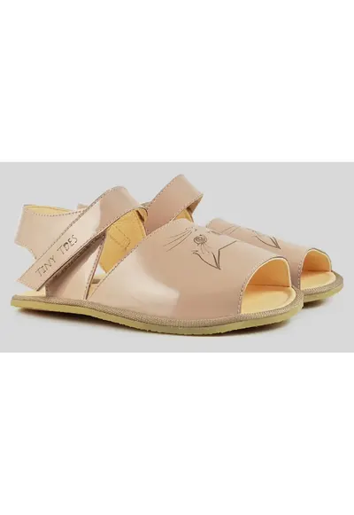 Sandale Barefoot din piele naturala - Shun - Roz - Roz pal