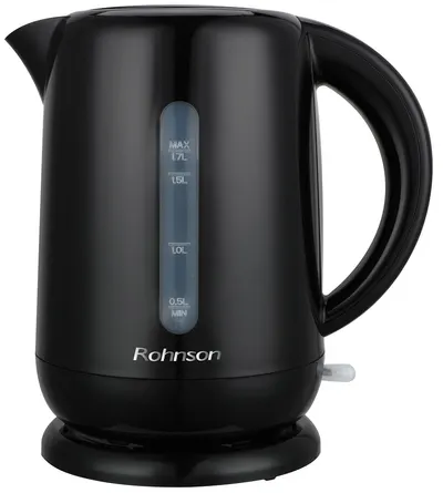 Fierbător electric Rohnson - R-7033B, 2200W, 1.7 l, negru