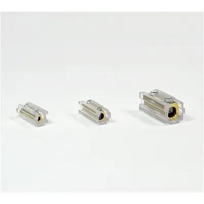 Regleta componibila de trecere cu clema 6mm transparenta