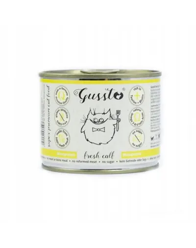 GUSSTO Cat Fresh Calf hrana cu vitel pentru pisici 6x200 g