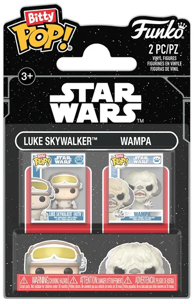 Set de figurine mini Funko Bitty POP! Movies: Star Wars - Luke Skywalker & Wampa