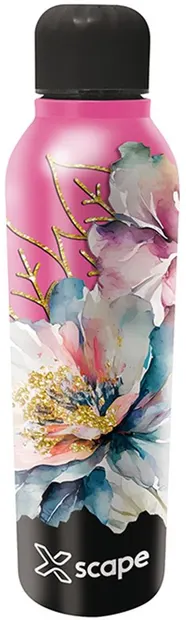 Sticlă termică Graffiti Xscape - Flowers, 500 ml