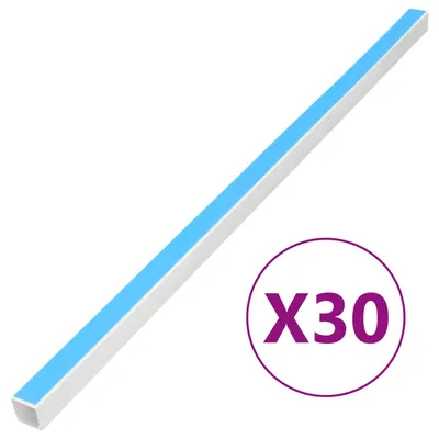 Gossi sine de cabluri autoadezive, 10x10 mm, 30 m, pvc