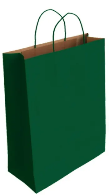 Pungă cadou IPA - Kraft, verde, L