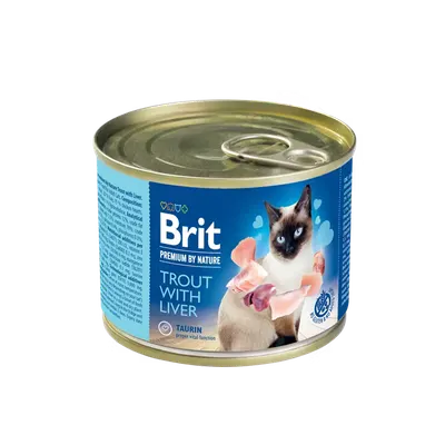 Brit Premium By Nature Cat Trout With Liver, 200 g