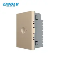 Modul intrerupator simplu tactil, standard italian, 3M Auriu