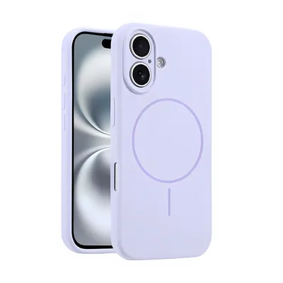 Husa LiquidAir Magsafe, Apple iPhone 16, Protectie camera, Silicon, Mov Engros