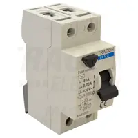 Bloc cu protectie diferentiala, 2 poli TFV2-40030 40A, 30mA, 6kA, AC
