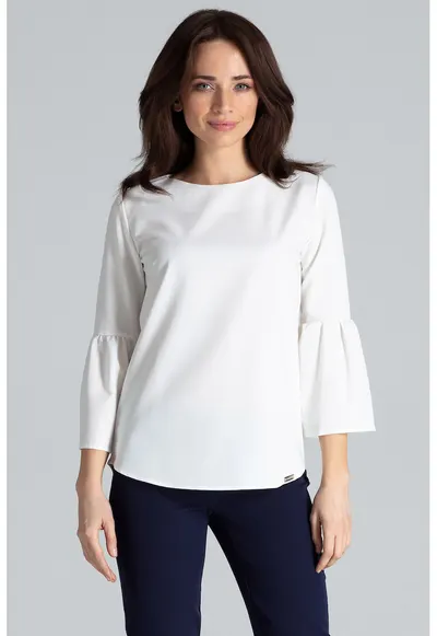 Bluza dama - Poliester/Viscoza - Ecru