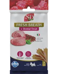 FARMINA N&D Quinoa Dental Treat Fresh breath Mini 60 g recompense dentare, caine talie mica