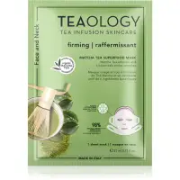 Teaology Matcha Tea Superfood Mask mască textilă pentru contururile faciale, cu efect de fermitate cu matcha 1 buc